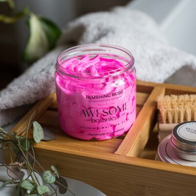 Jabón batido rosa ruborizado