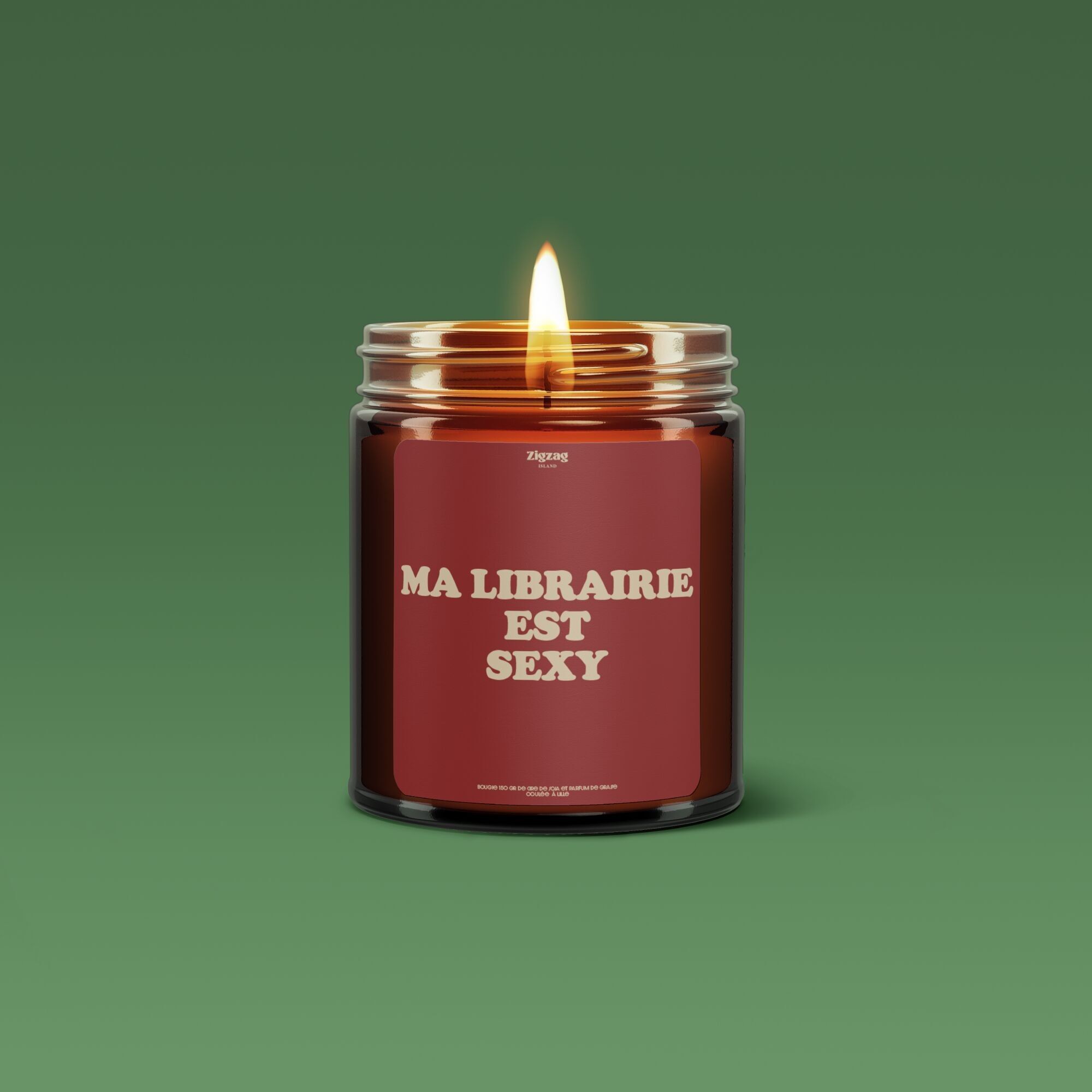 MESSAGGI LETTERARI CANDLE "LA MIA LIBRERIA È SEXY"