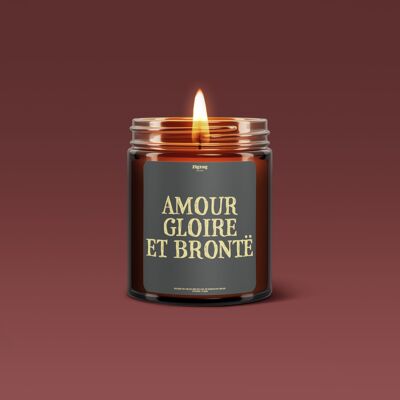 LITERARY MESSAGES CANDLE "LOVE, GLORY AND BRONTË"