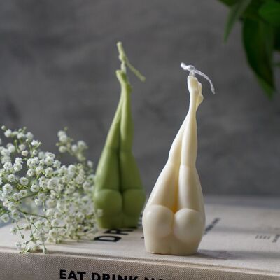 Lady Legs Candle - Ballerina Legs Soy Wax Home Decor - Gift