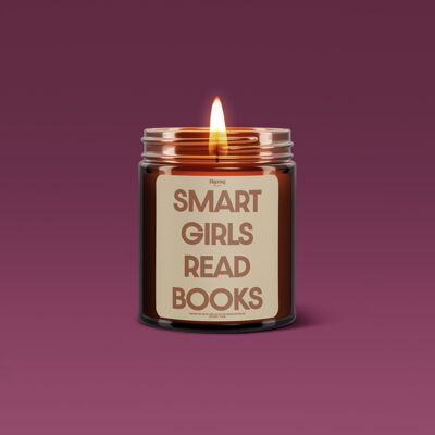 MESSAGGI LETTERARI "LE RAGAZZE INTELLIGENTI LEGGONO LIBRI" CANDELA