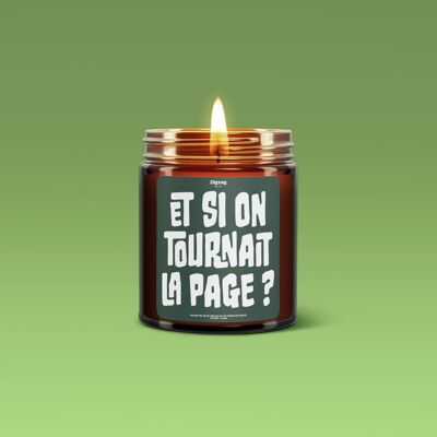 BOUGIE LES MESSAGES LITTÉRAIRES "ET SI ON TOURNAIT LA PAGE"