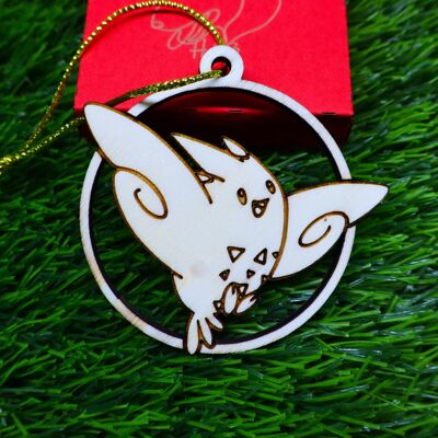 Wooden Engraved Pokémon Christmas Ornaments - Togekiss