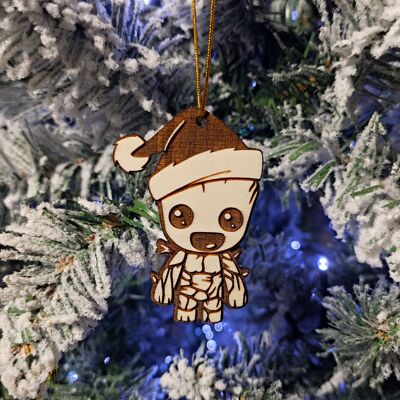 Wooden Groot Christmas Ornament - Guardians of the Galaxy