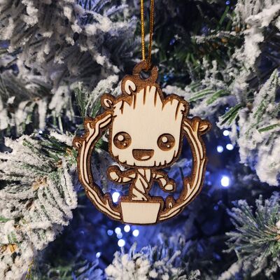 Wooden Dancing Groot Christmas Ornament - Guardians of the Galaxy
