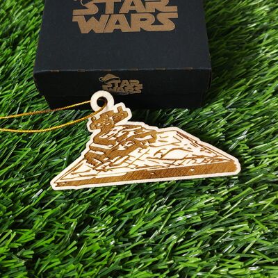 Décoration de Noël en bois Star Wars - Star Destroyer
