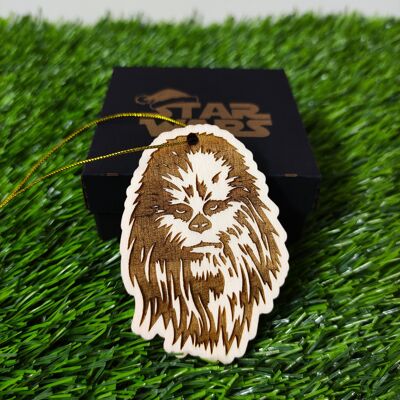 Wooden Star Wars Characters Christmas Ornament - Chewbacca