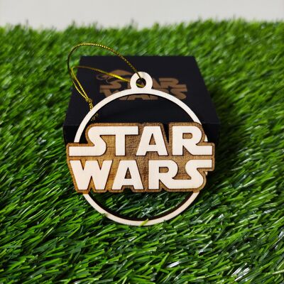 Wooden Star Wars Characters Christmas Ornament - SW Logo