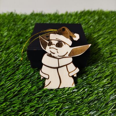 Wooden Star Wars Characters Christmas Ornament - Baby Yoda, Grogu