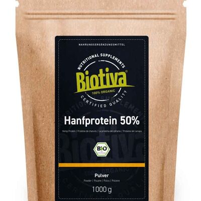 Hanfprotein Pulver 50% Bio - 1000g