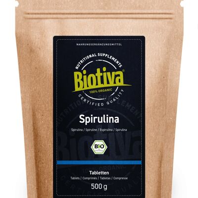 Spirulina Tabletten Bio - 1000 Tabletten