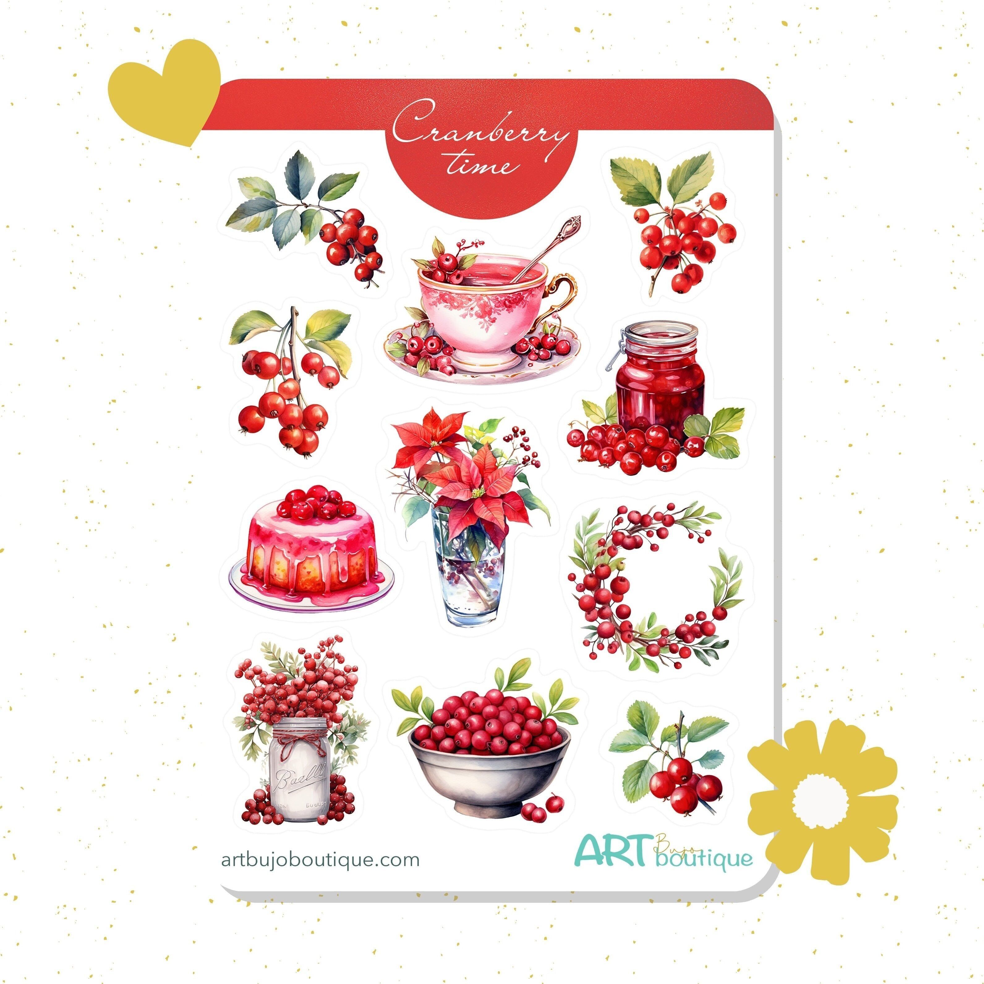 Cranberries Stickerbogen