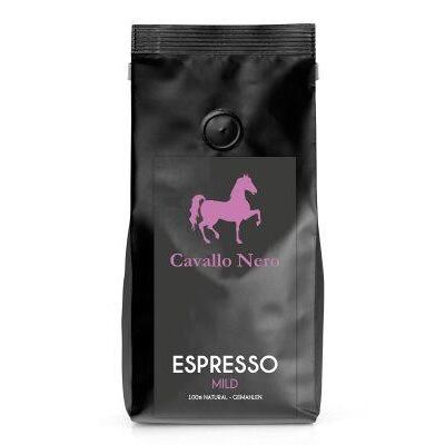 Cavallo Nero Espresso Mild gemahlen Bio - 500g