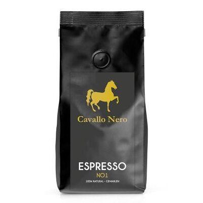 Cavallo Nero Espresso No1 gemahlen Bio - 500g