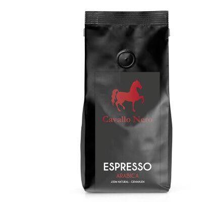 Cavallo Nero Espresso Arabica gemahlen Bio - 500g