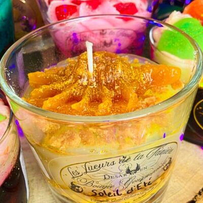 Monoi caramel summer sun candle size M