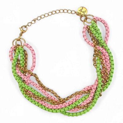 Roland – Bracciale a catena colorata e intrecciata