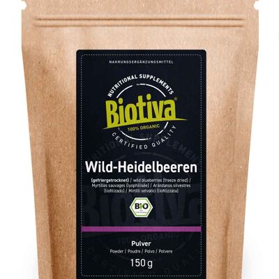 Wild Heidelbeeren Pulver Bio 150g