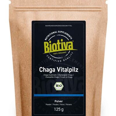 Chaga Pilz Pulver Bio 125g