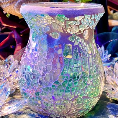 Bruleur de cire mosaïque verre sirene