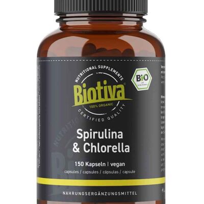 Spirulina & Chlorella Bio (150 Kapseln)