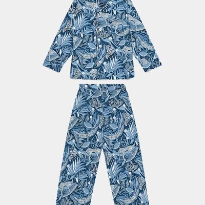Lullaby of the Whales Kid's Organic Cotton Pyjama Trouser Set