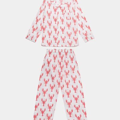 Red Lobster Kid's Organic Cotton Pyjama Trouser Set