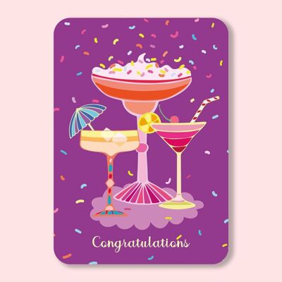 Congratulations Festive Postcard