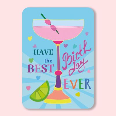 Cocktail-Geburtstagspostkarte