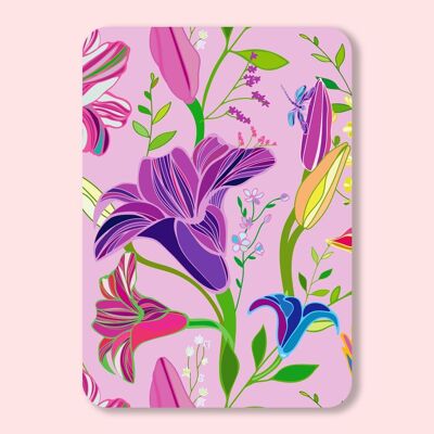 Purple Lilies Postcard