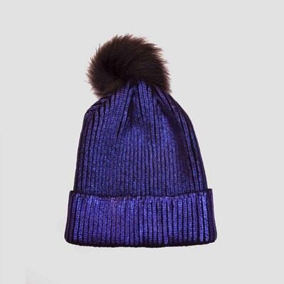 Cap glitter hood blue