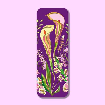 Marque-page en feuille d'or Cala Lilies