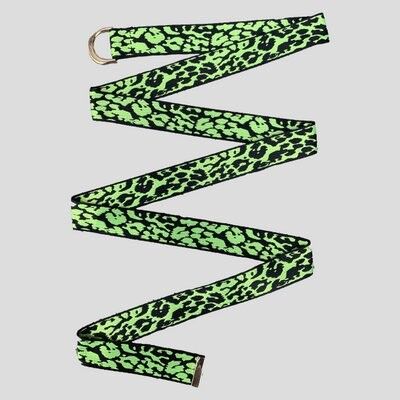 Belt leopard double green