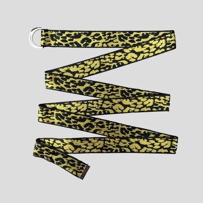 Belt leopard double yellow