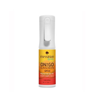Huile sèche protectrice solaire à emporter 20 FPS Messinian Spa