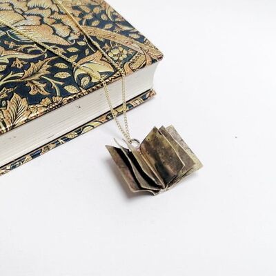 HOME Book Necklace