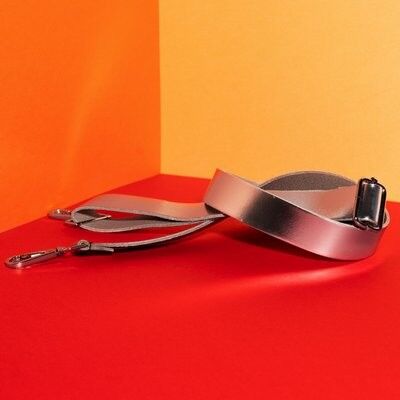 Strap Leather Basic Silver