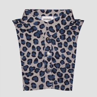 Kids collar leopard blue