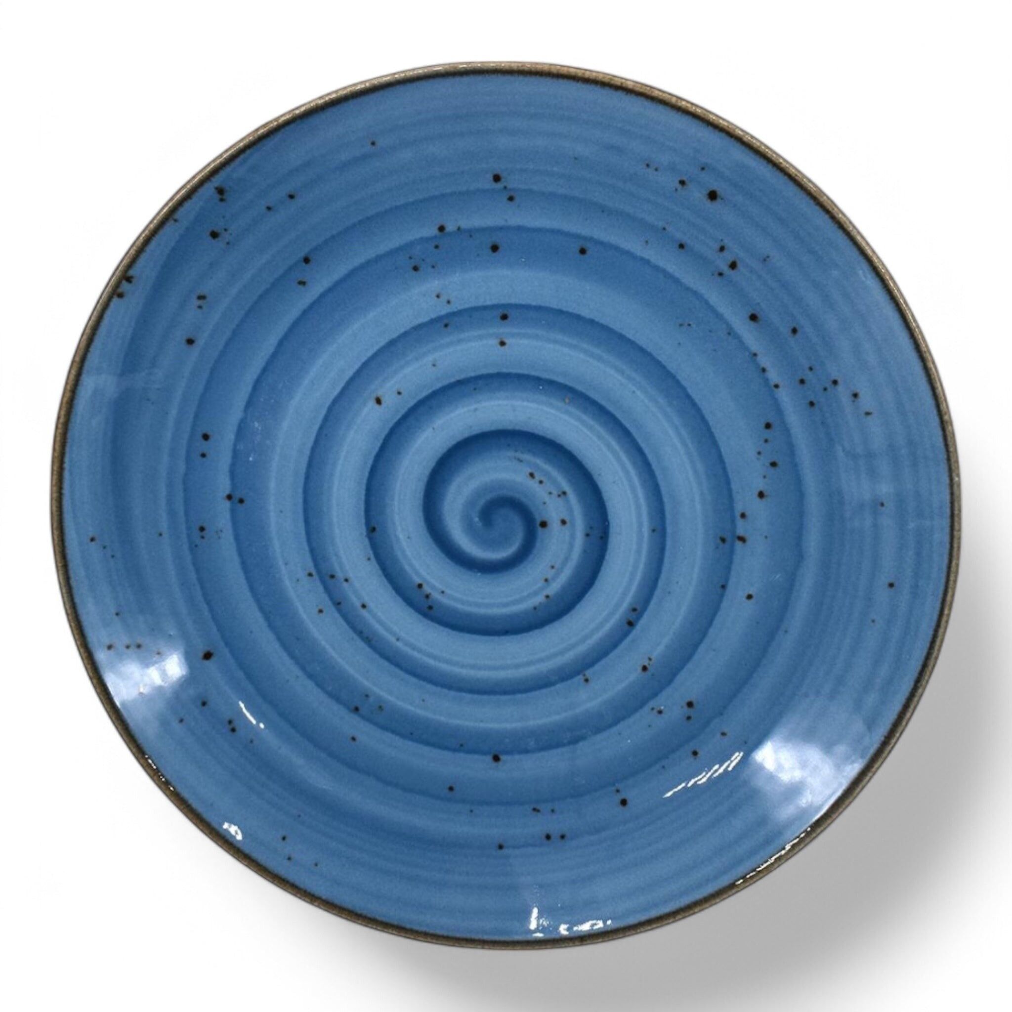 Essteller aus Porzellan – Serie Morar, Blau – 24 cm Durchmesser