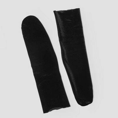 Velvet socks black