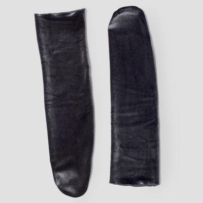 Velvet socks dark grey