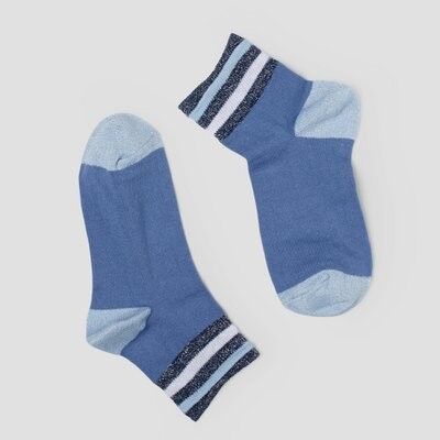 Socks blue stripe