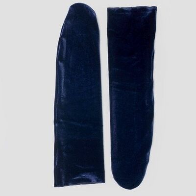 Velvet socks dark blue