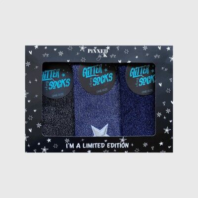 Giftpackage Socks Dark Blue Star