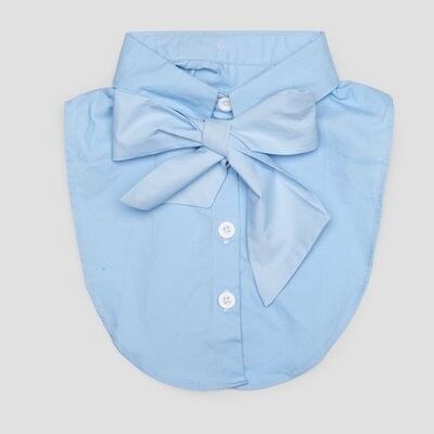 Kids collar baby blue bow