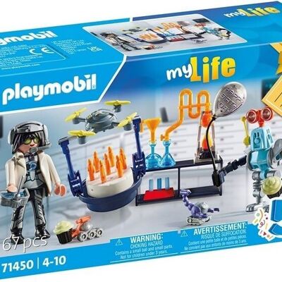 PLAYMOBIL MY LIFE CHERCHEURS AVEC ROBOT COFFRET CADEAU