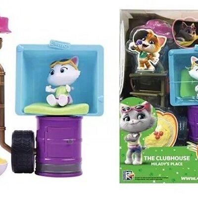 SMOBY COFFRET DE JEU 44 CHATS LE CLUBHOUSE LA MAISON DE MILADY 19X25,5CM