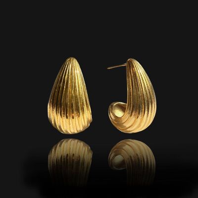 SASKIA Statement Earrings - Gold