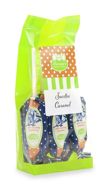 Sachet de 8 sucettes caramel beurre salé 1