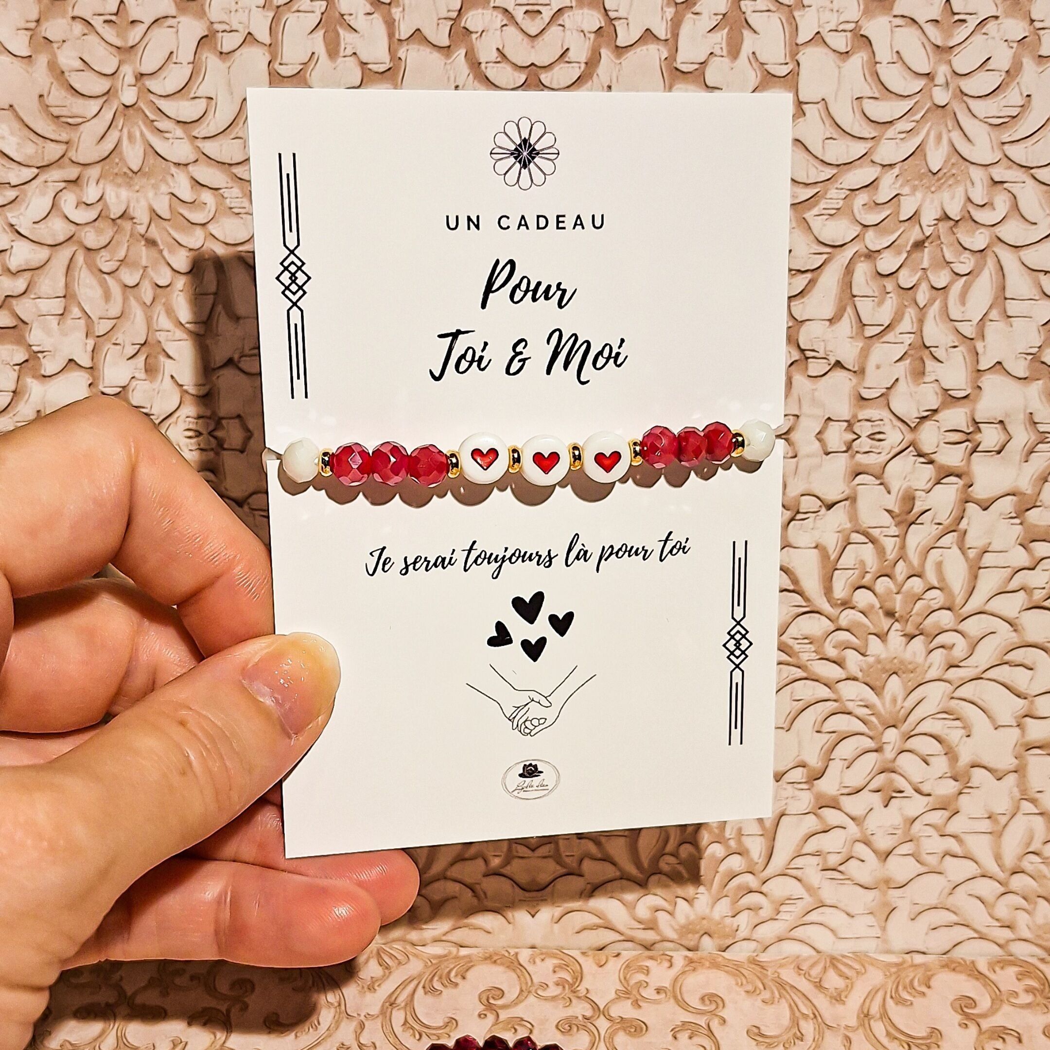 2 facettierte Herzperlenarmbänder, Muttertagsgeschenk für Mama, Weihnachtsgeschenk für Lehrer